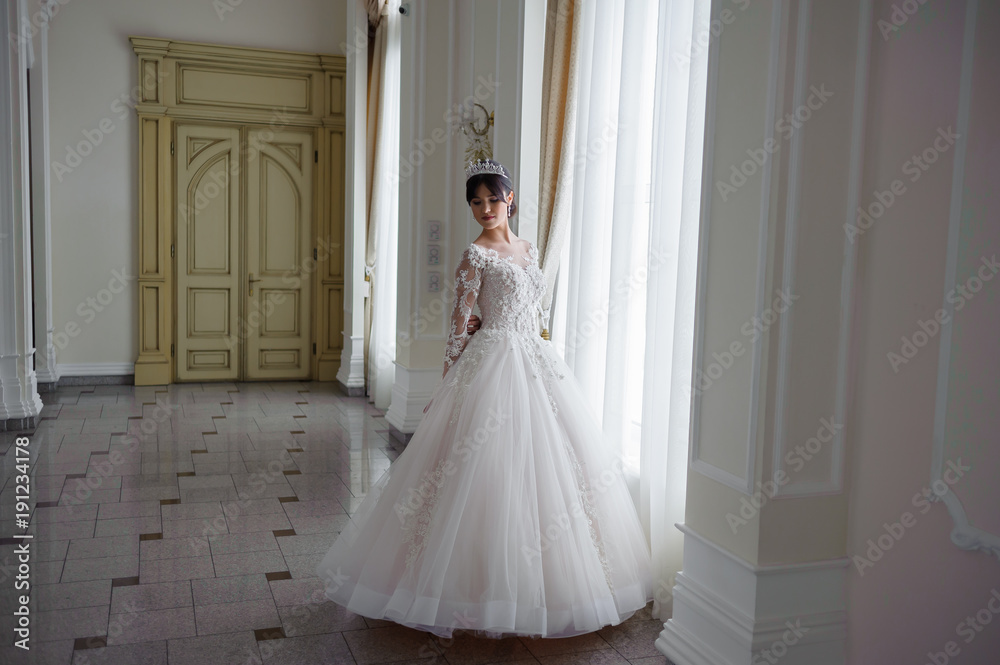beautiful smiling bride before wedding ceremony beautiful smiling bride before wedding ceremony