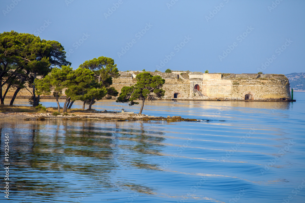 Obraz premium Saint Nicholas Fortress near Sibenik, Croatia