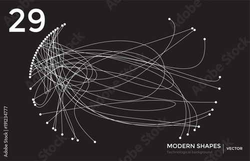 Vector modern shape technological background