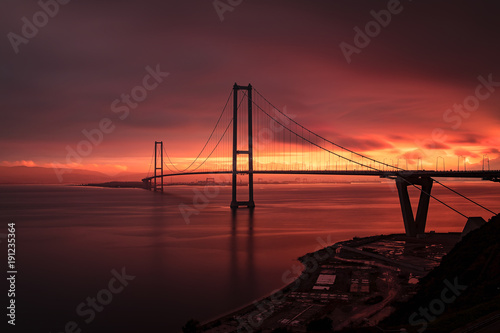 Osman Gazi Bridge (Izmit Bay Bridge). Izmit, Kocaeli, Turkey