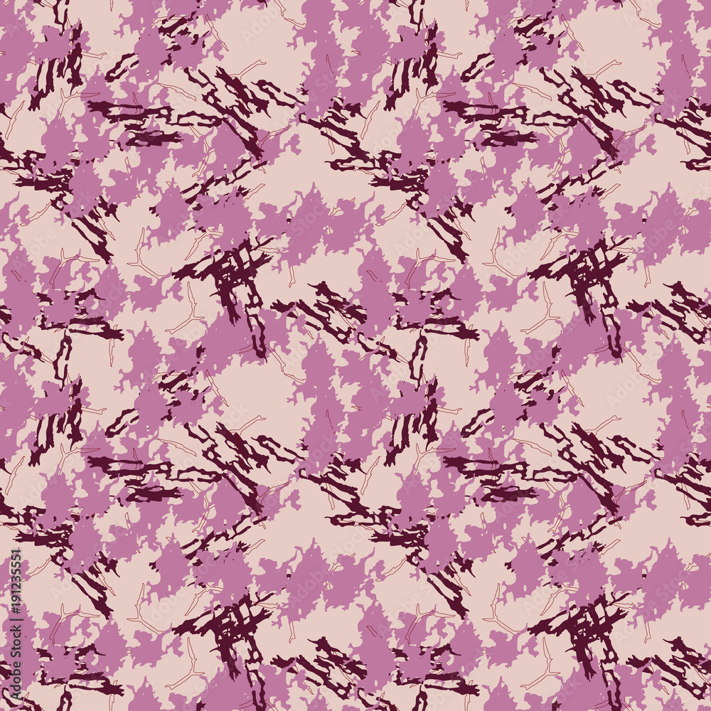 Seamless pattern with imitation of the marble. Rose and red inclusions on pink background with cracks Seamless pattern with imitation of the marble. Rose and red inclusions on pink background with cracks
