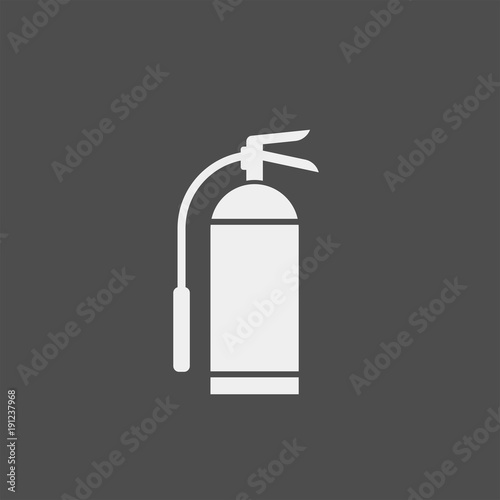 Fire extinguisher flat vector icon