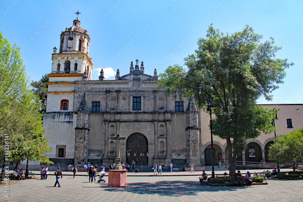 Iglesia de San Juan Bautista Coyoacan Mexico Stock Photo | Adobe Stock