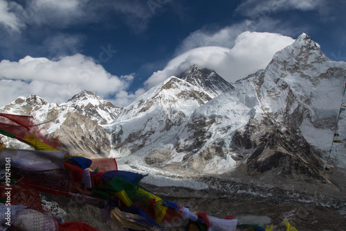 Blick vom Kala Patthar auf den Mt. Everest und den Khumbu Gletscher