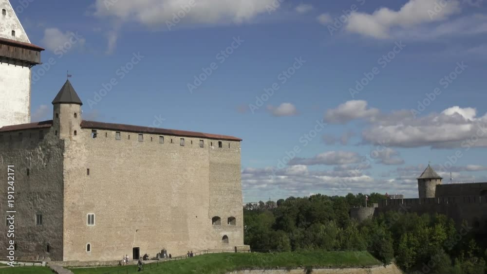 fortress Narva and Ivangorod Fortress on the border of Estonia and Russia fortress Narva and Ivangorod Fortress on the border of Estonia and Russia