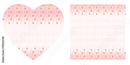 Template with place for romantic text ( Save the Date, Happy Valentine's day)...
