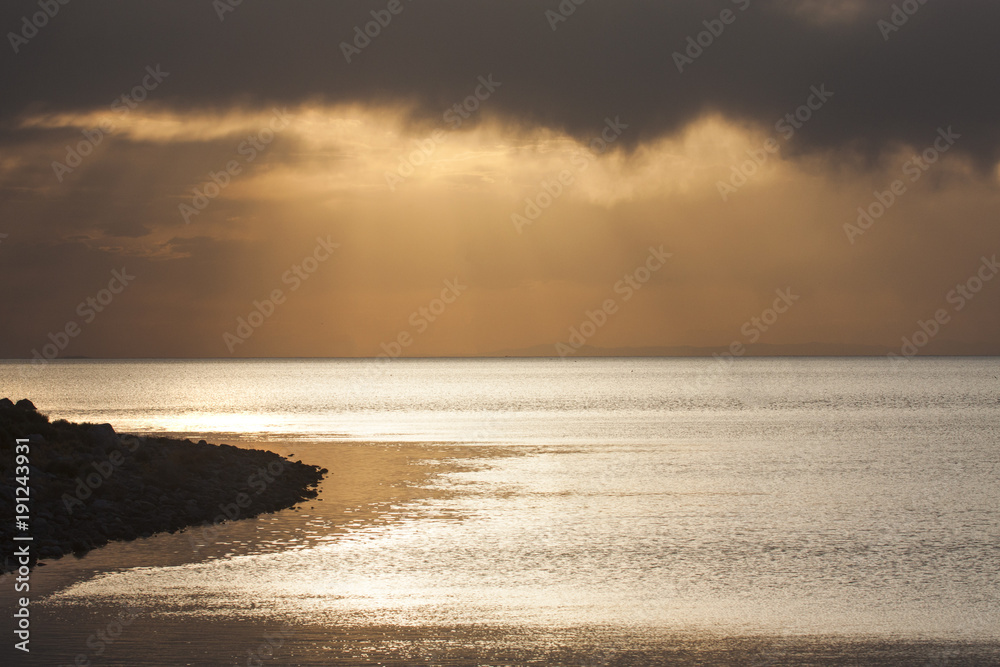 Obraz premium Salt Lake Sunset