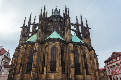 Gothic cathedral of Saint Vitus in Prague, Czech Republic
