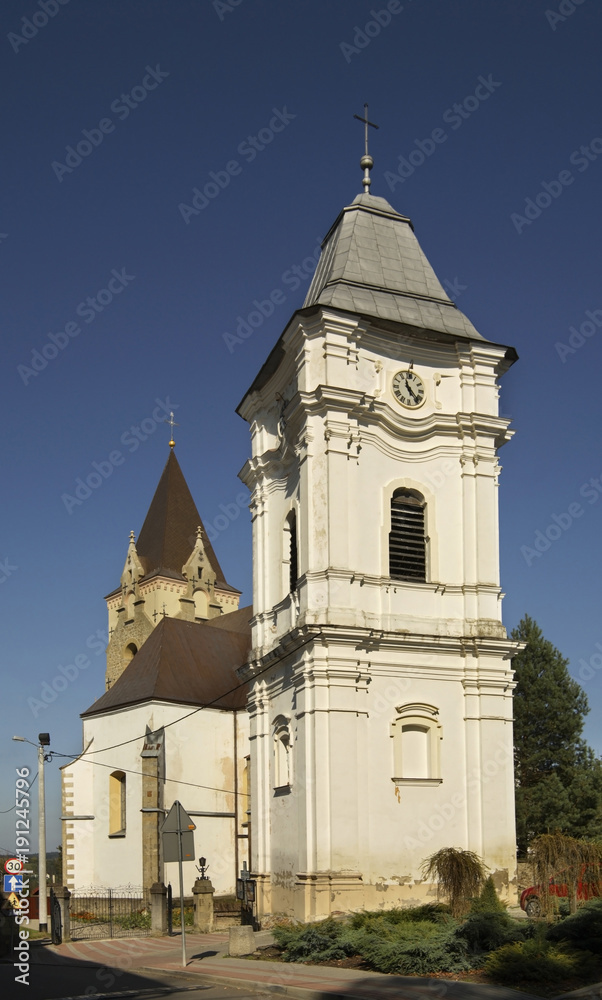 Church of the Blessed Virgin Mary in Lesko. Poland