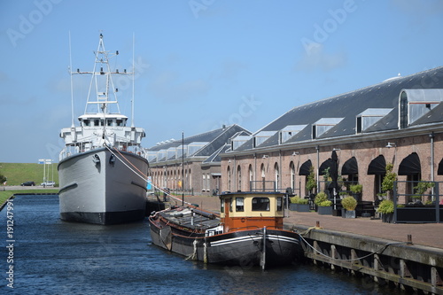 Canvastavla Museumshafen in Den Helder