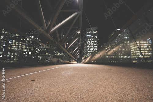Canvas Print Akrobaten pedestrian bridge