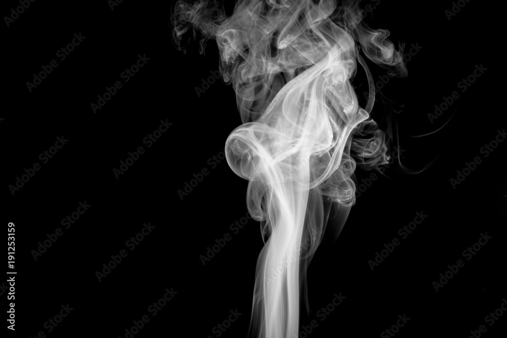 Obraz premium Smoke on black background