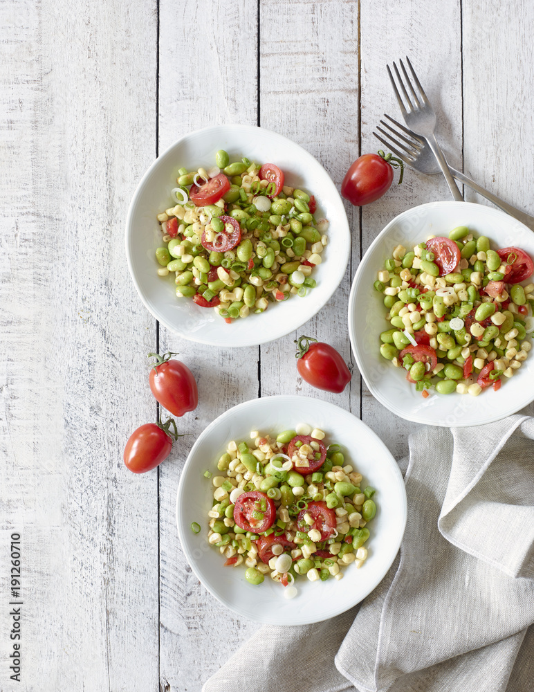 White Corn and Edamame Succotash