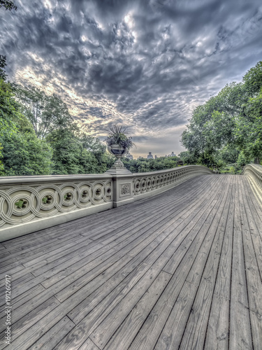 Bow bridge Central Park summer © John Anderson