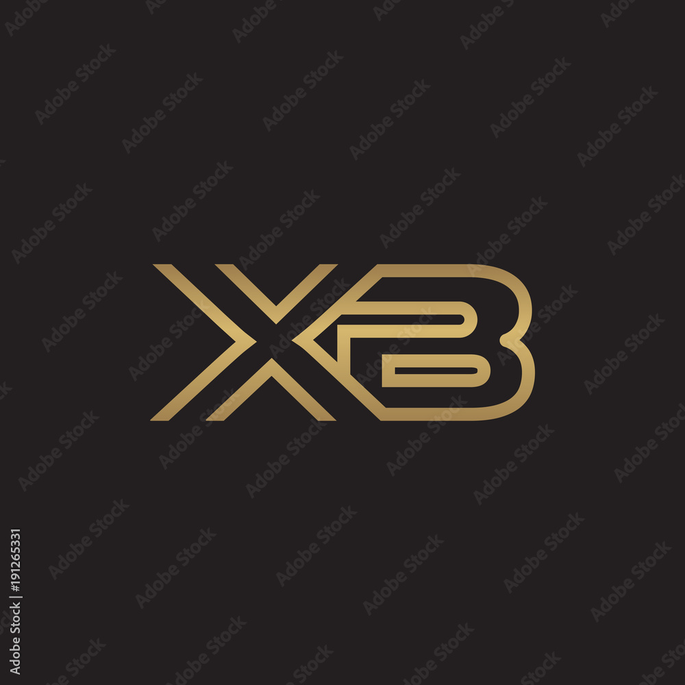 initial letter logo line unique modern, gold color initial letter logo line unique modern, gold color