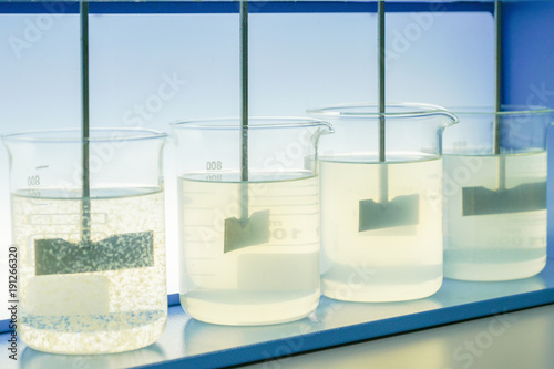 Coagulation test (Jar test) wastewater from industry plant