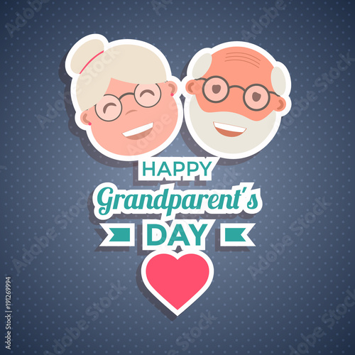 Abstract Happy Grandparents Day Background. Vector