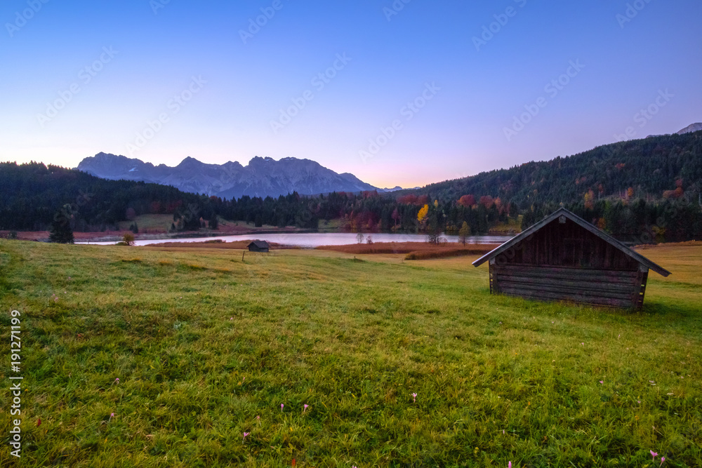 Beautiful autumn view of Bavarian Alps, Germany