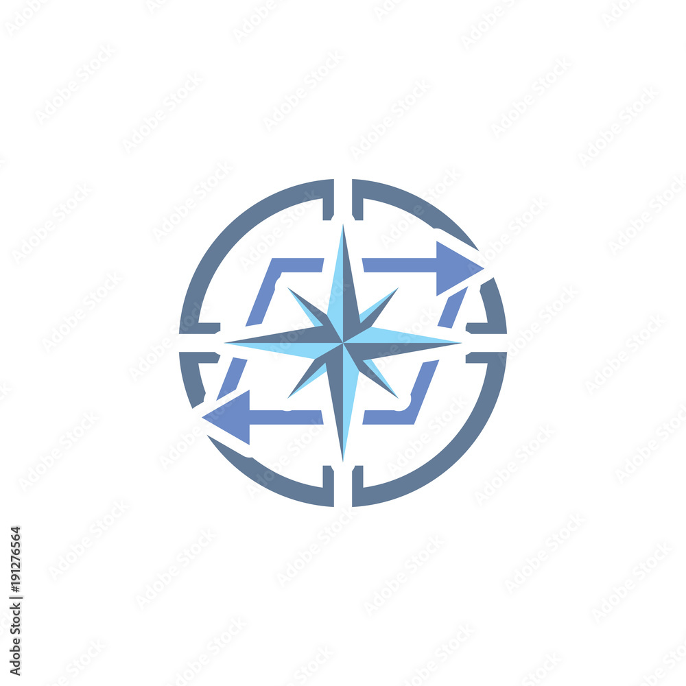 Transfer Compass Logo Icon Design