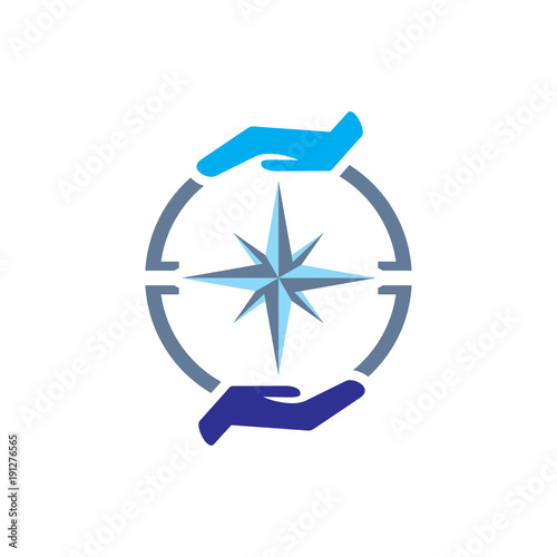 Care Compass Logo Icon Design