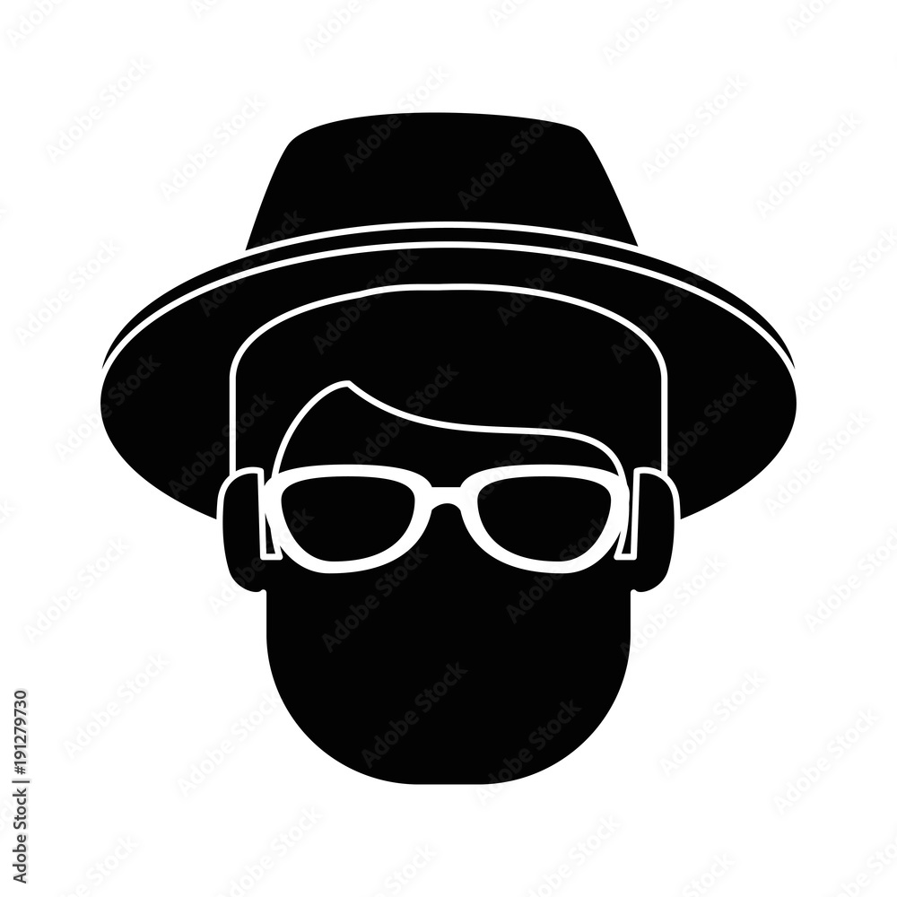 man gardener with hat avatar character avatar character vector illustration design