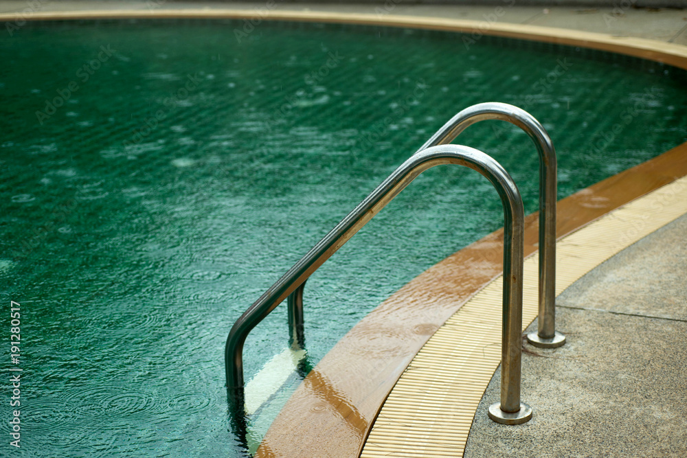 Swimming pool with stair