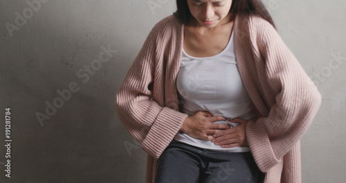 Woman suffer from diarrhea