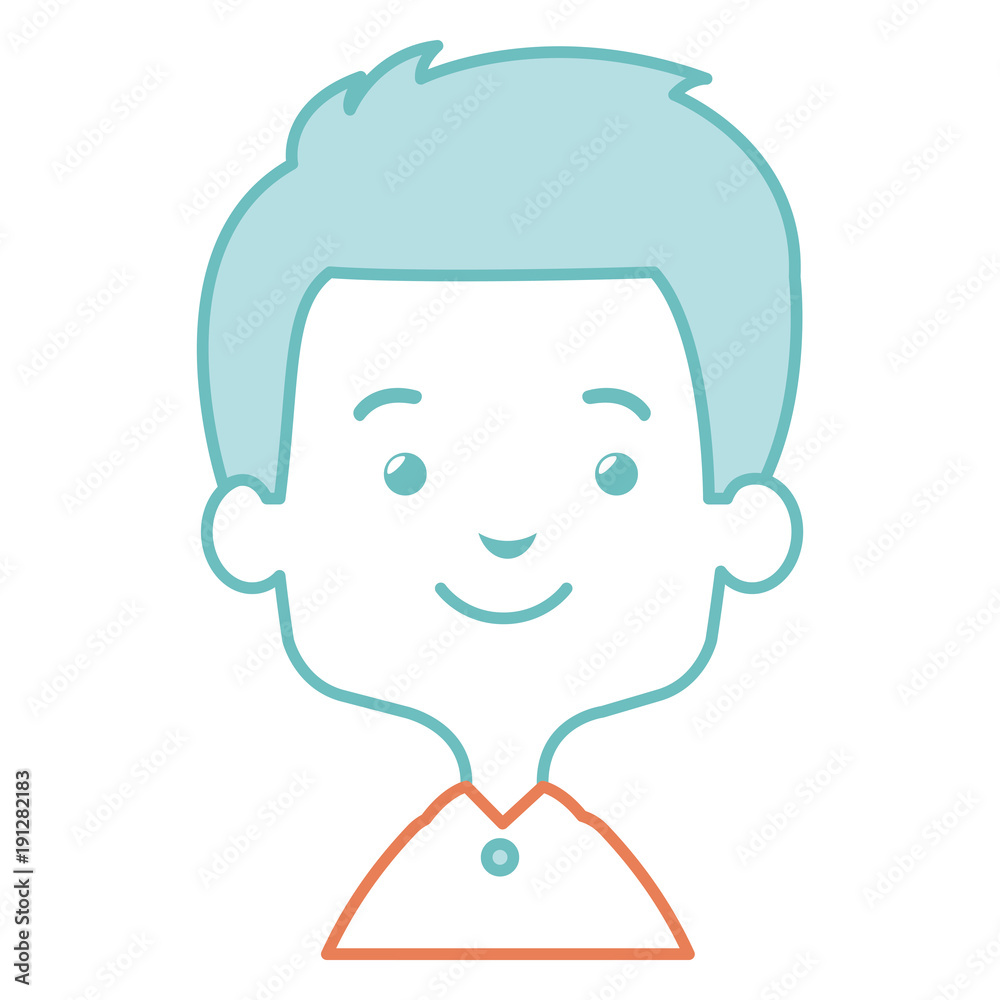 cute and little boy vector illustration design