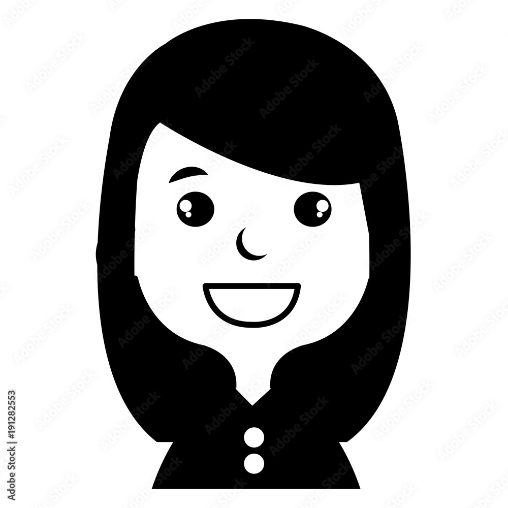 Obraz premium cute and little girl vector illustration design