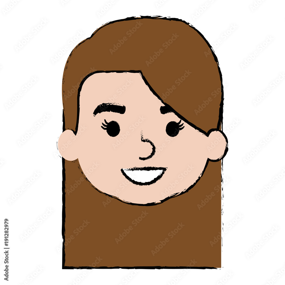 cute and little girl head vector illustration design cute and little girl head vector illustration design