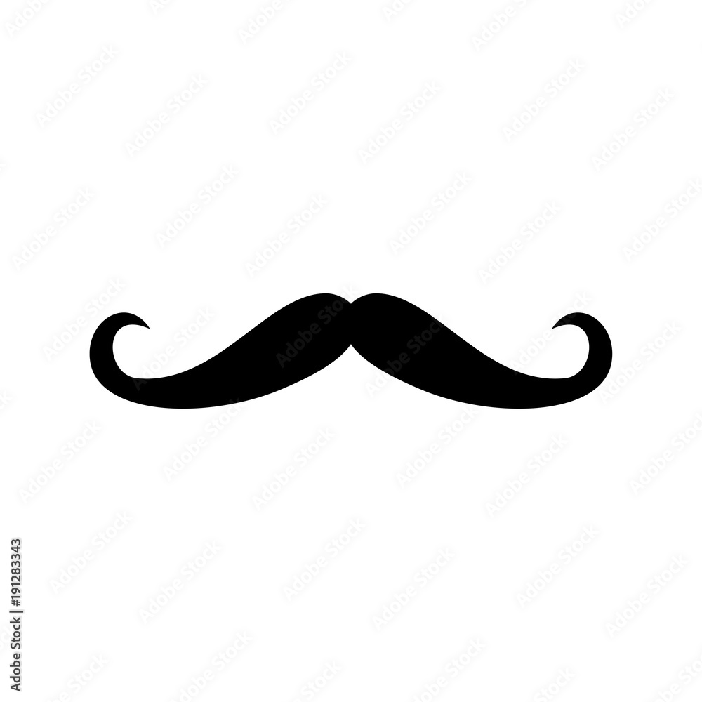 Retro hair mustache. Hipster. Photo props. Vector Retro hair mustache. Hipster. Photo props. Vector