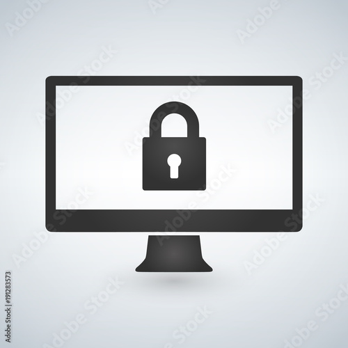 Desktop computer and lock o...
