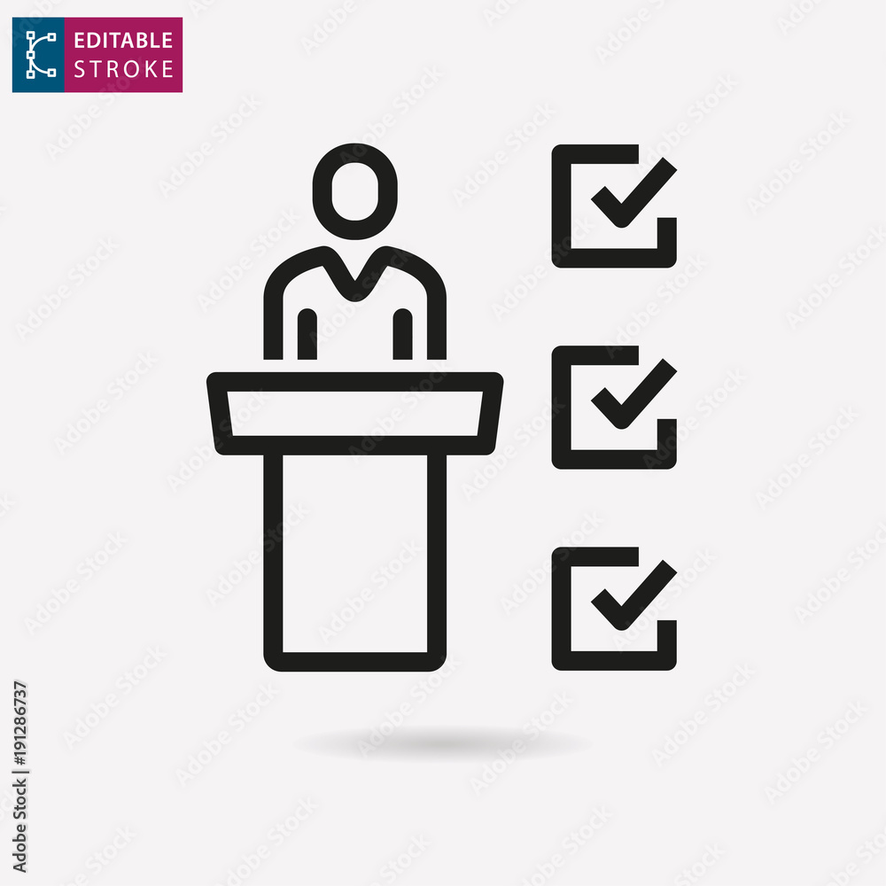 Management consulting line vector icon. Editable stroke. Management consulting line vector icon. Editable stroke.