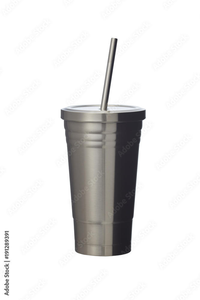 Steel mug isolated on white Steel mug isolated on white