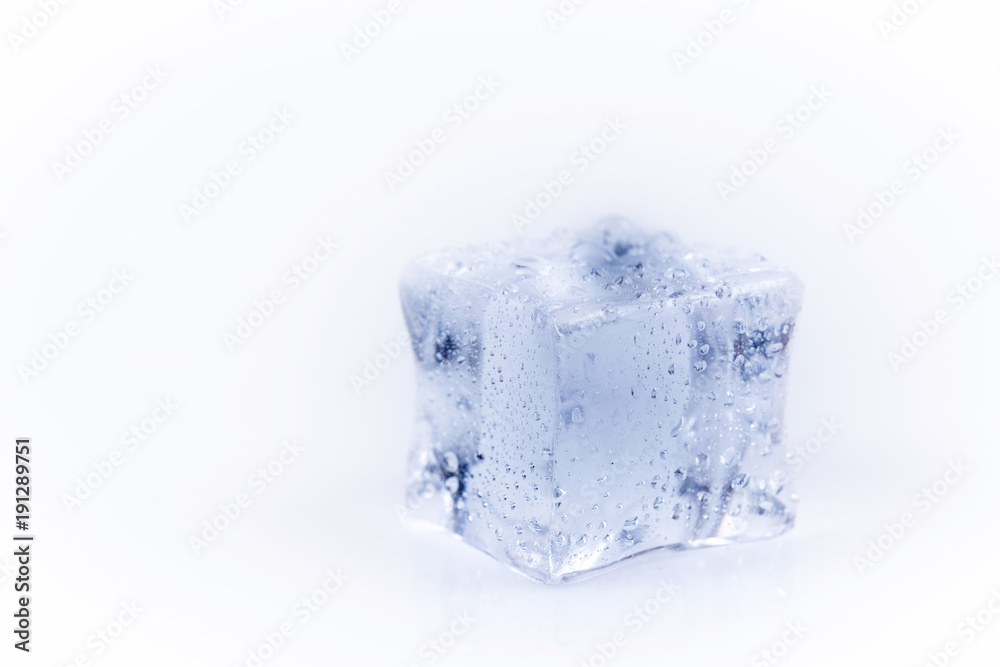 Single ice cube Single ice cube