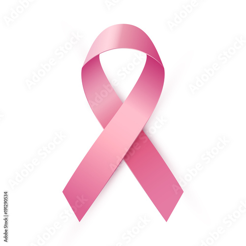 Vector pink ribbon