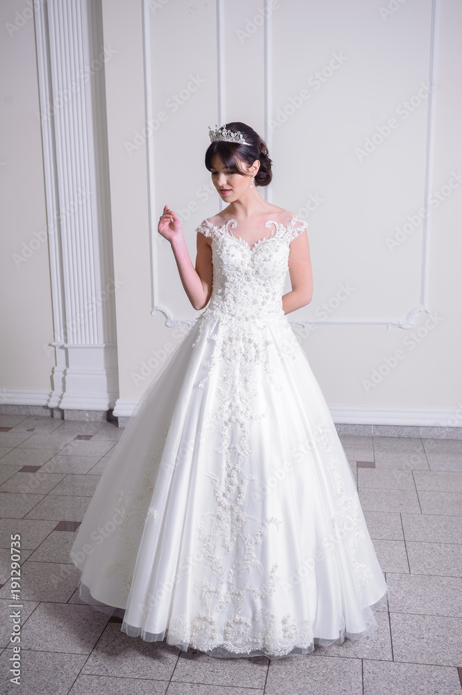 Beautiful bride in wedding dress Beautiful bride in wedding dress