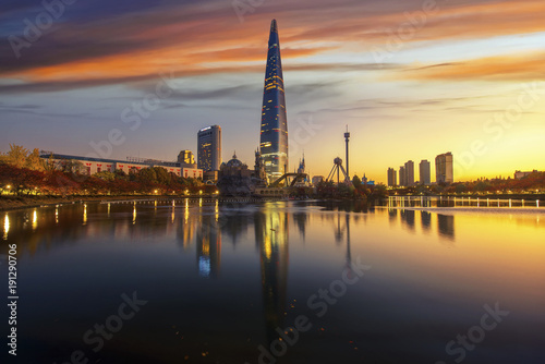 Photography Travel point and Tower and building in Seoul