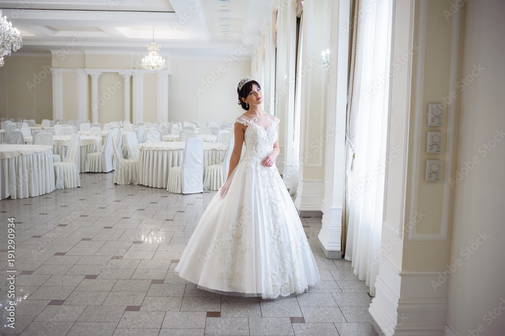 Beautiful bride in wedding dress Beautiful bride in wedding dress