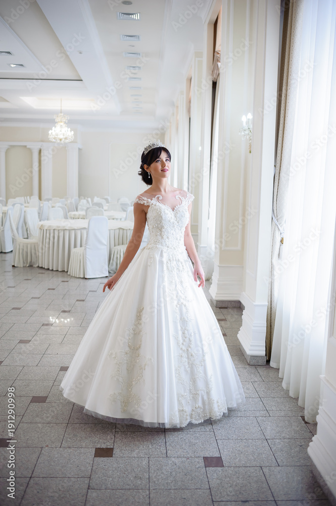 Beautiful bride in wedding dress Beautiful bride in wedding dress