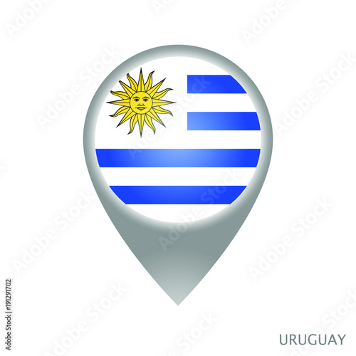 Map pointer with flag of Uruguay. Gray abstract map icon. Vector Illustration. Free Download Map pointer with flag of Uruguay. Gray abstract map icon. Vector Illustration. - GFXLoad