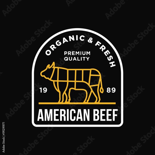 Beef - vector logo/icon illustration mascot