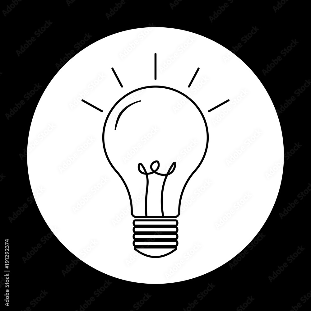 Light Bulb line icon vector. Idea sign, solution, thinking concept. Lighting Electric lamp. Electricity, shine. Trendy Flat style for graphic design, Web site, EPS Light Bulb line icon vector. Idea sign, solution, thinking concept. Lighting Electric lamp. Electricity, shine. Trendy Flat style for graphic design, Web site, EPS