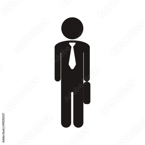 Man Icon and Businessman vector, element of manager 