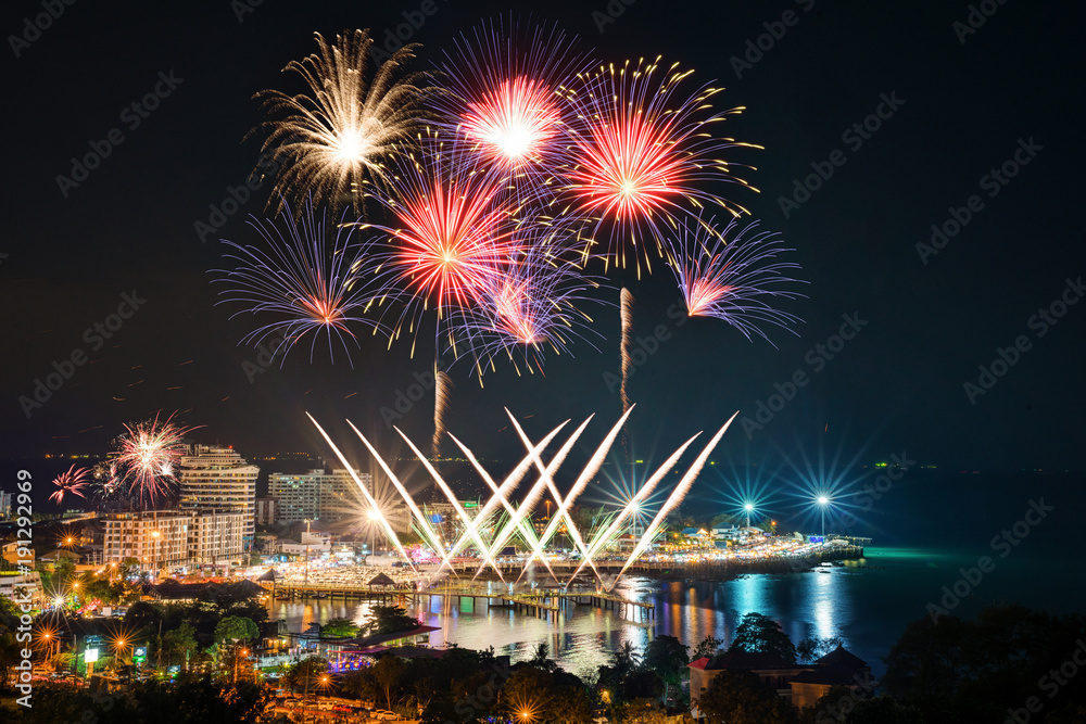 Bangsan beach countdown fireworks festival Bangsan beach countdown fireworks festival