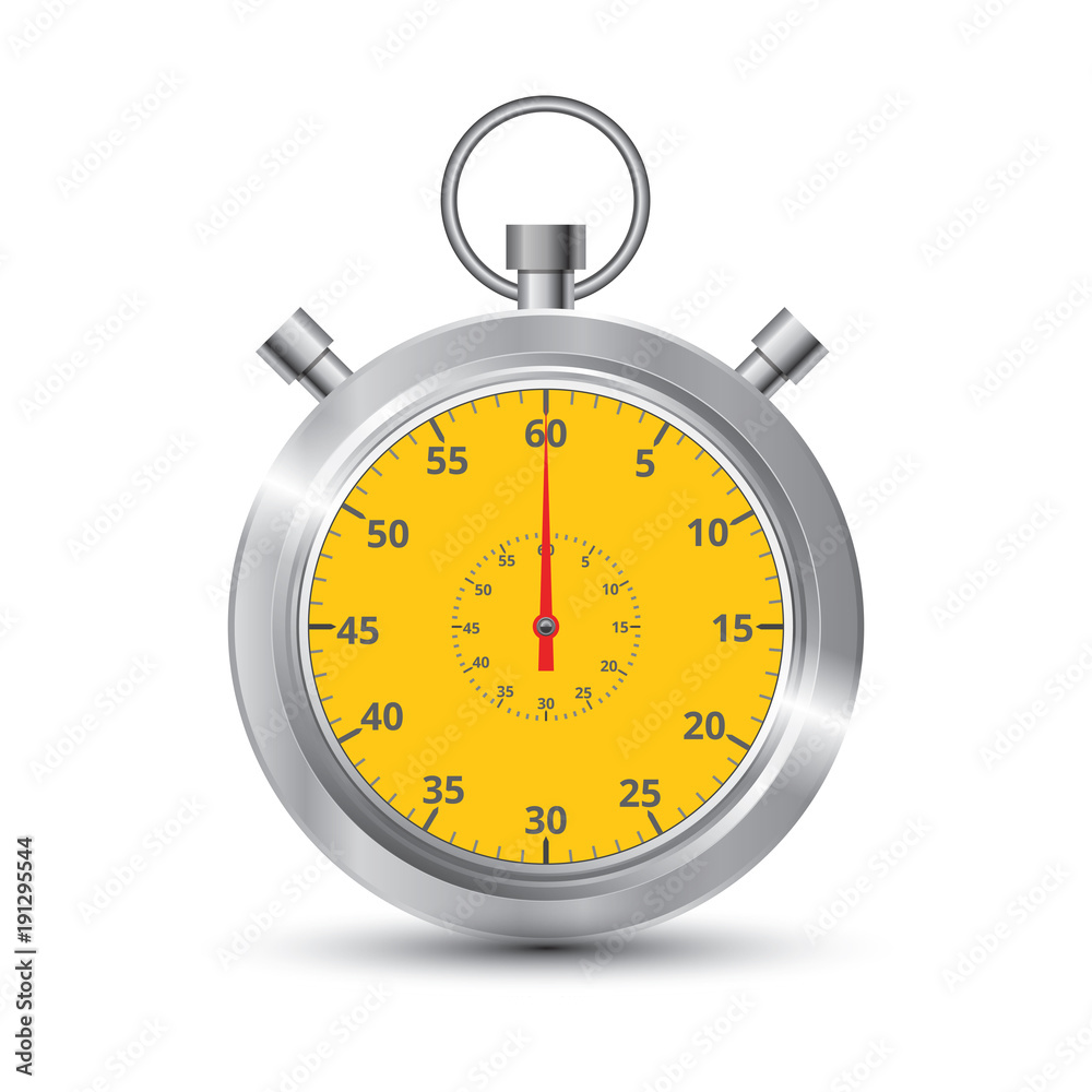 Realistic image of a sports stopwatch. Symbol competition Realistic image of a sports stopwatch. Symbol competition