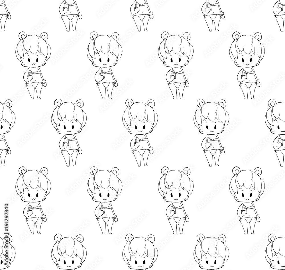 Cute Girl in Swimsuit - Baby on White Background. Cute Girl in Swimsuit - Baby on White Background.
