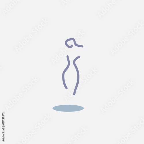 woman icon vector 