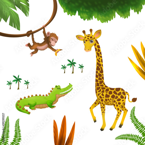 illustration of African animals