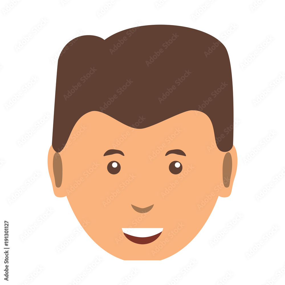 cartoon man face icon cartoon man face icon